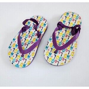 Legoland Toddler Girls Slingback Flip Flops Sandals Purple Size 6/7